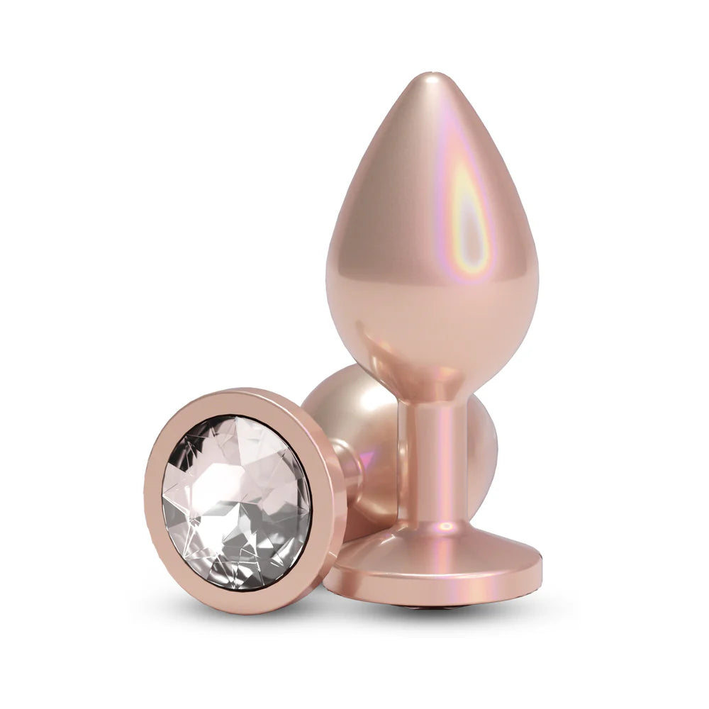Plug Iridescent Champagne/Clear Medium